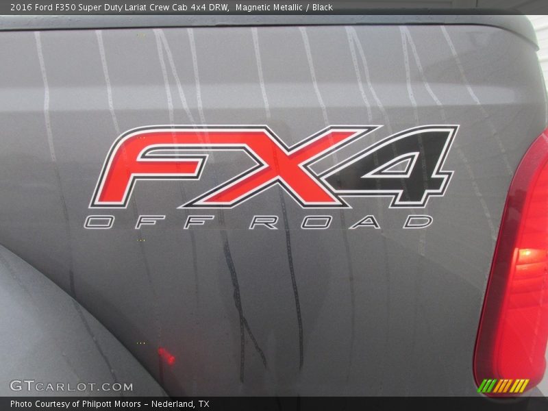 Magnetic Metallic / Black 2016 Ford F350 Super Duty Lariat Crew Cab 4x4 DRW
