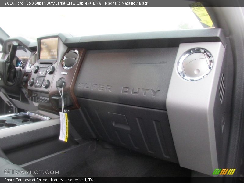 Magnetic Metallic / Black 2016 Ford F350 Super Duty Lariat Crew Cab 4x4 DRW