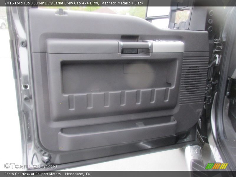 Magnetic Metallic / Black 2016 Ford F350 Super Duty Lariat Crew Cab 4x4 DRW
