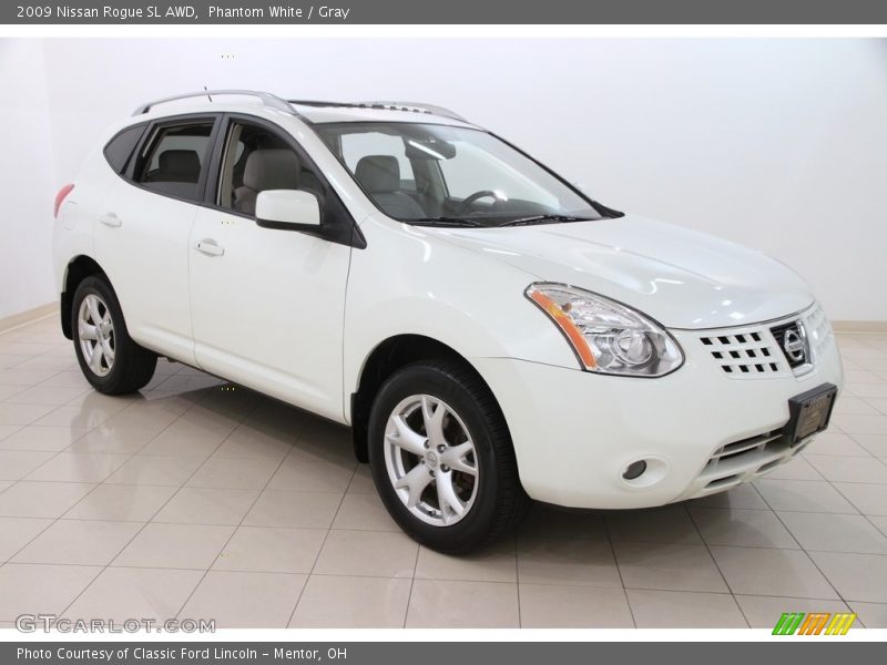 Phantom White / Gray 2009 Nissan Rogue SL AWD