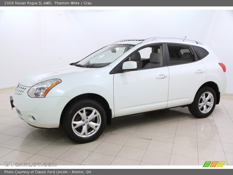 Phantom White / Gray 2009 Nissan Rogue SL AWD