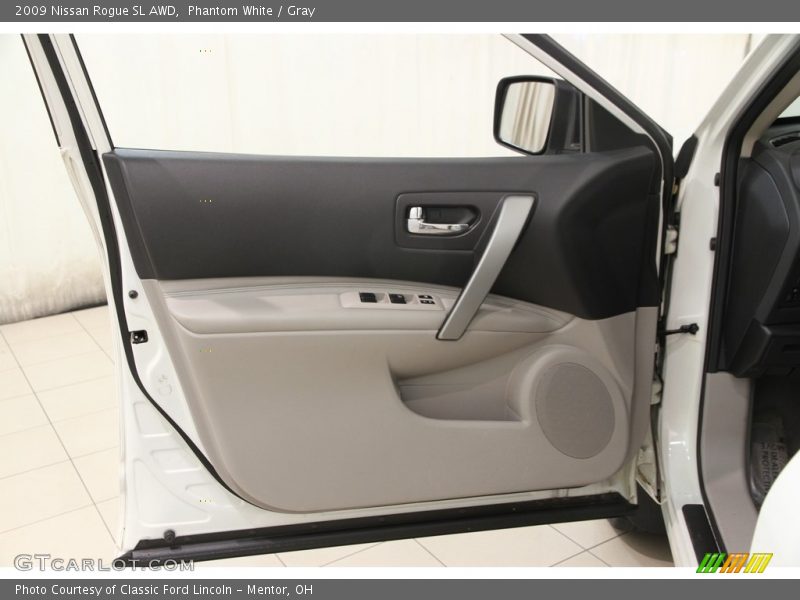 Phantom White / Gray 2009 Nissan Rogue SL AWD