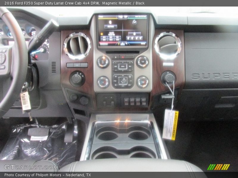 Magnetic Metallic / Black 2016 Ford F350 Super Duty Lariat Crew Cab 4x4 DRW