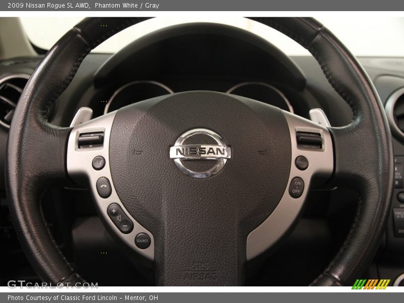 Phantom White / Gray 2009 Nissan Rogue SL AWD