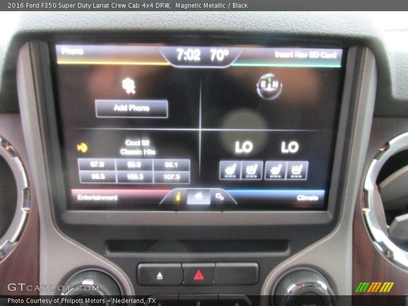 Magnetic Metallic / Black 2016 Ford F350 Super Duty Lariat Crew Cab 4x4 DRW