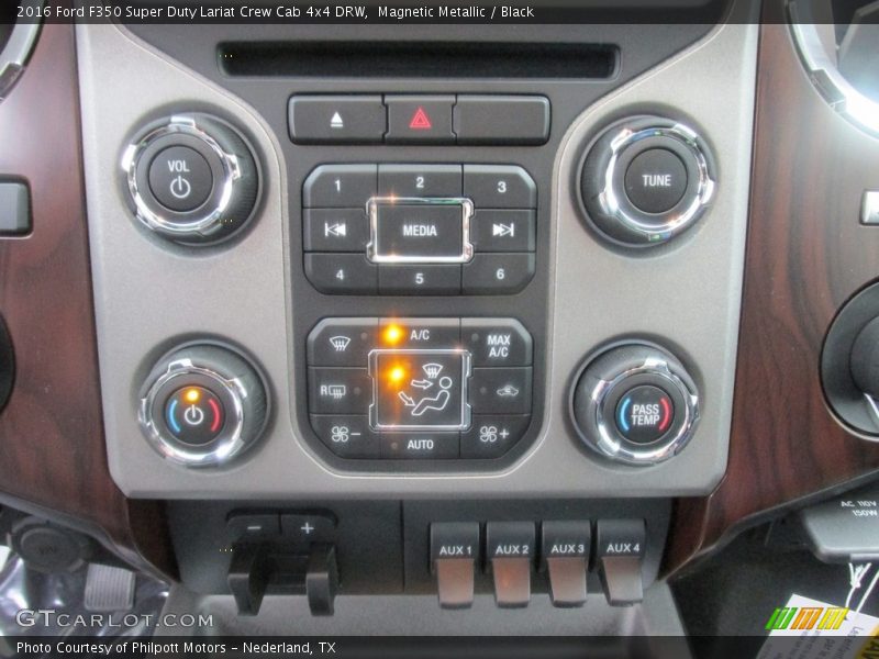 Magnetic Metallic / Black 2016 Ford F350 Super Duty Lariat Crew Cab 4x4 DRW