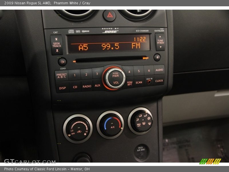 Phantom White / Gray 2009 Nissan Rogue SL AWD