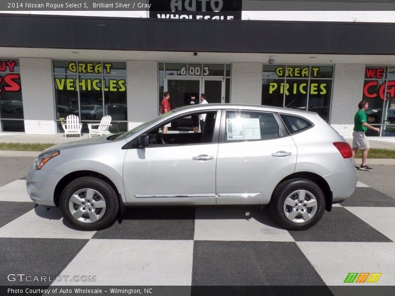 Brilliant Silver / Gray 2014 Nissan Rogue Select S
