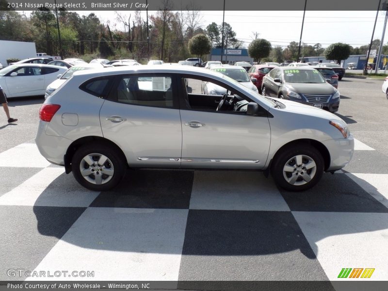 Brilliant Silver / Gray 2014 Nissan Rogue Select S