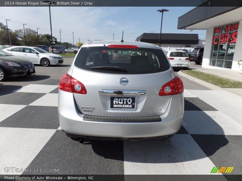 Brilliant Silver / Gray 2014 Nissan Rogue Select S