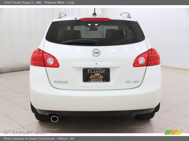 Phantom White / Gray 2009 Nissan Rogue SL AWD