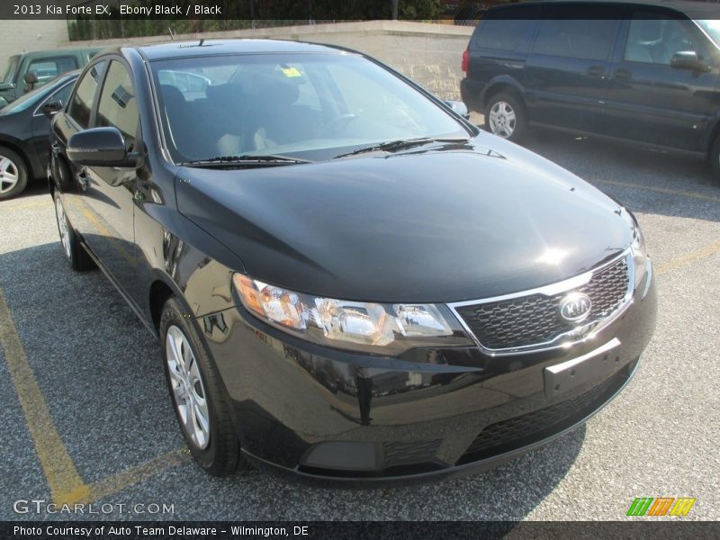 Ebony Black / Black 2013 Kia Forte EX