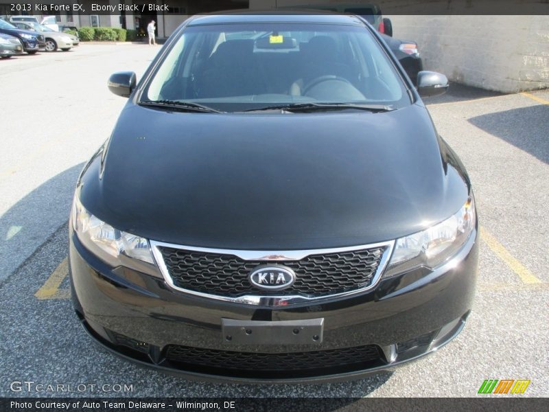 Ebony Black / Black 2013 Kia Forte EX