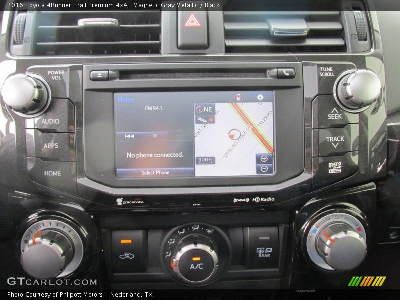 Magnetic Gray Metallic / Black 2016 Toyota 4Runner Trail Premium 4x4