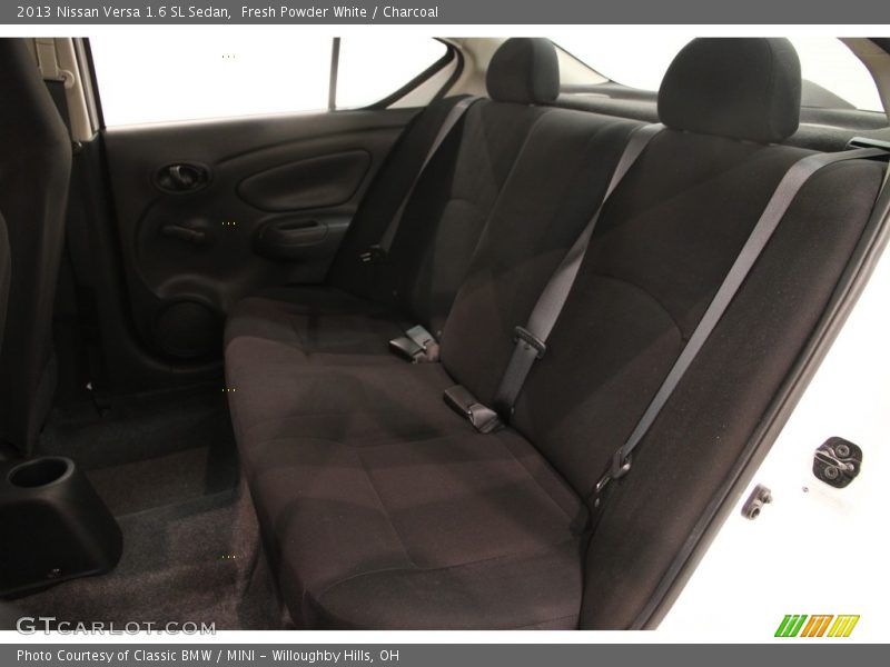 Fresh Powder White / Charcoal 2013 Nissan Versa 1.6 SL Sedan