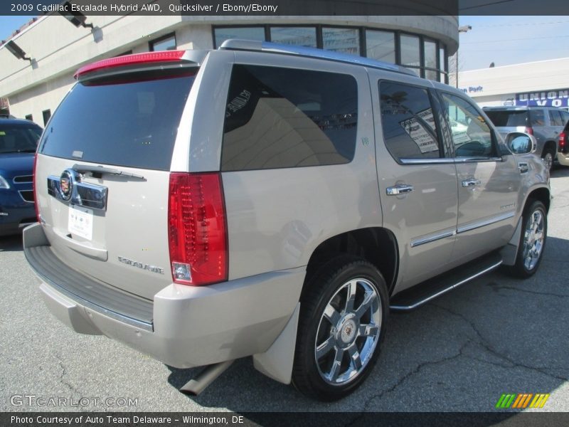 Quicksilver / Ebony/Ebony 2009 Cadillac Escalade Hybrid AWD