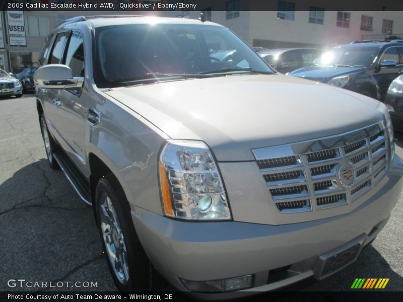 Quicksilver / Ebony/Ebony 2009 Cadillac Escalade Hybrid AWD