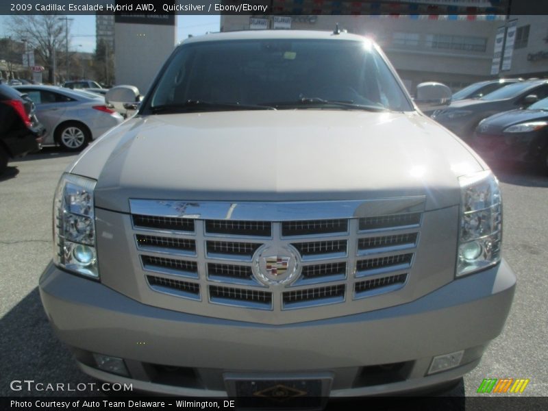 Quicksilver / Ebony/Ebony 2009 Cadillac Escalade Hybrid AWD