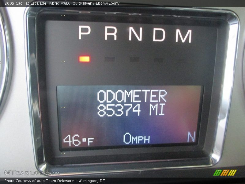 Quicksilver / Ebony/Ebony 2009 Cadillac Escalade Hybrid AWD