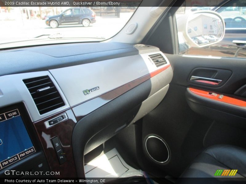 Quicksilver / Ebony/Ebony 2009 Cadillac Escalade Hybrid AWD