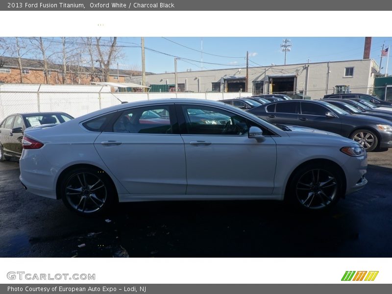 Oxford White / Charcoal Black 2013 Ford Fusion Titanium