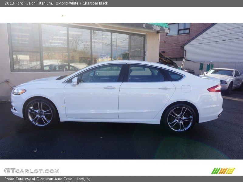 Oxford White / Charcoal Black 2013 Ford Fusion Titanium
