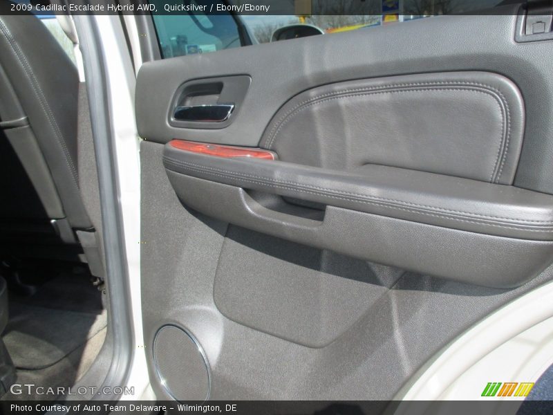 Quicksilver / Ebony/Ebony 2009 Cadillac Escalade Hybrid AWD