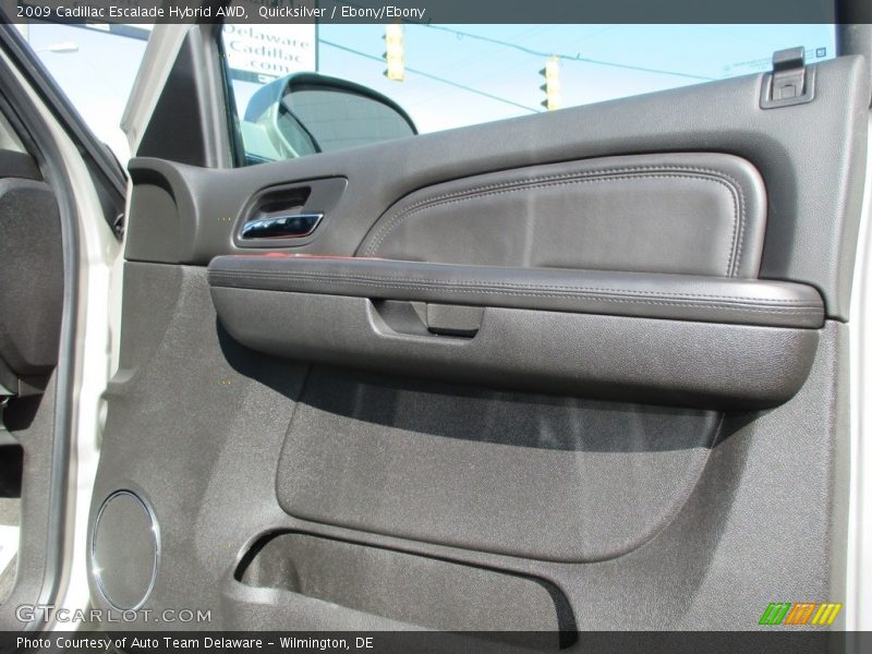 Quicksilver / Ebony/Ebony 2009 Cadillac Escalade Hybrid AWD