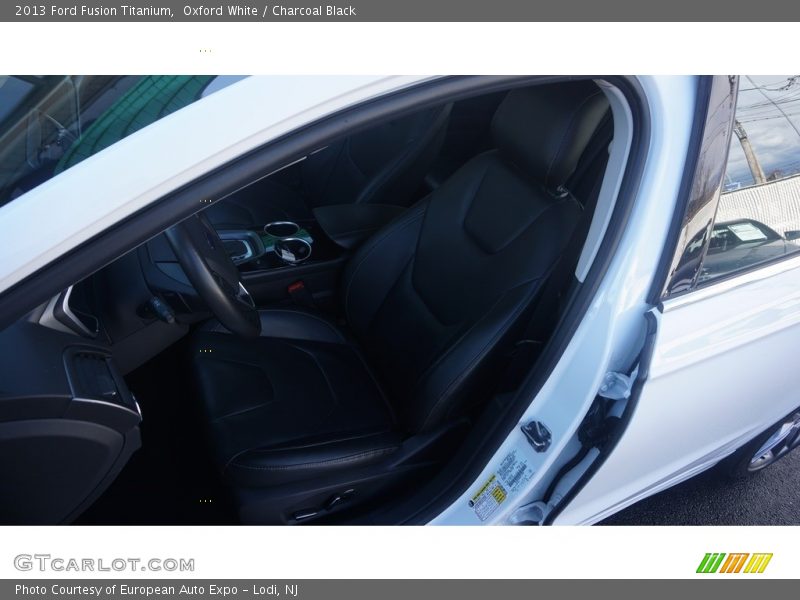Oxford White / Charcoal Black 2013 Ford Fusion Titanium