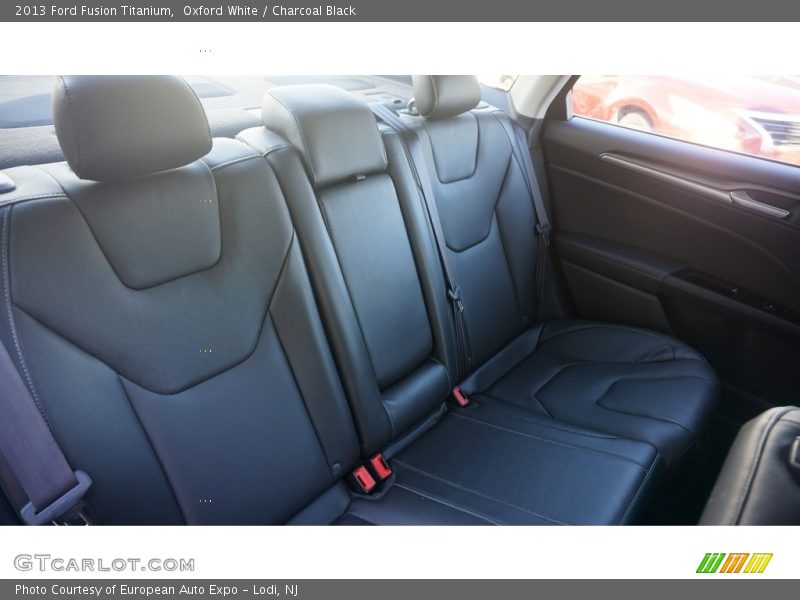 Oxford White / Charcoal Black 2013 Ford Fusion Titanium