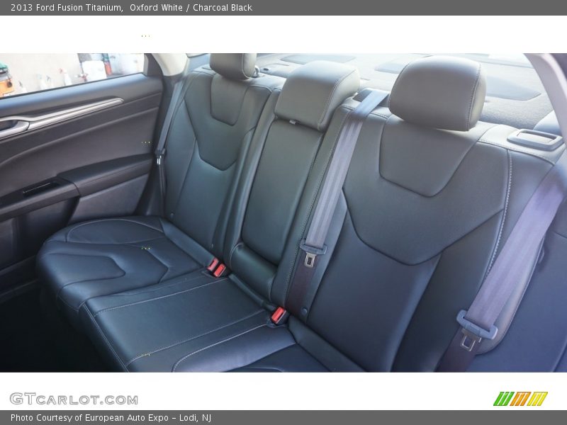 Oxford White / Charcoal Black 2013 Ford Fusion Titanium