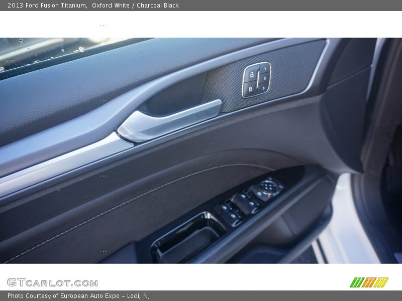 Oxford White / Charcoal Black 2013 Ford Fusion Titanium