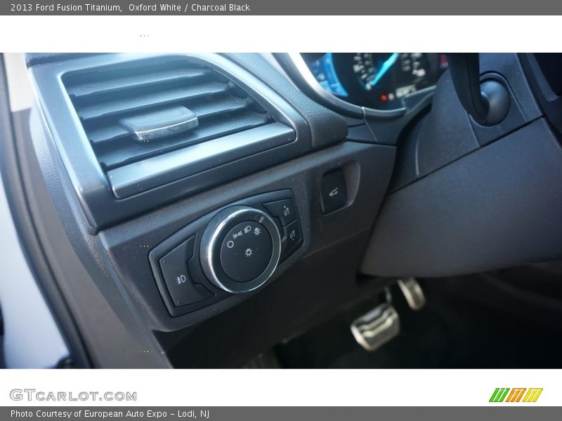 Oxford White / Charcoal Black 2013 Ford Fusion Titanium