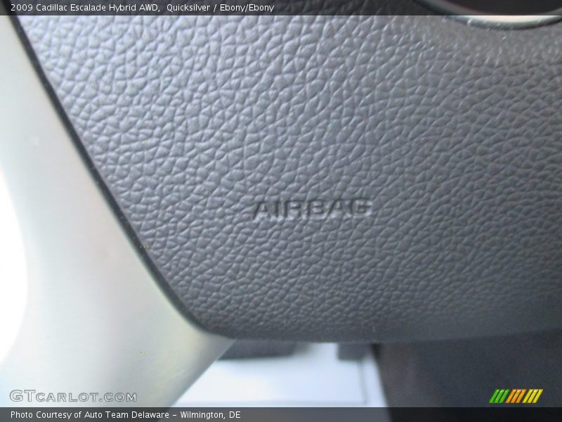 Quicksilver / Ebony/Ebony 2009 Cadillac Escalade Hybrid AWD