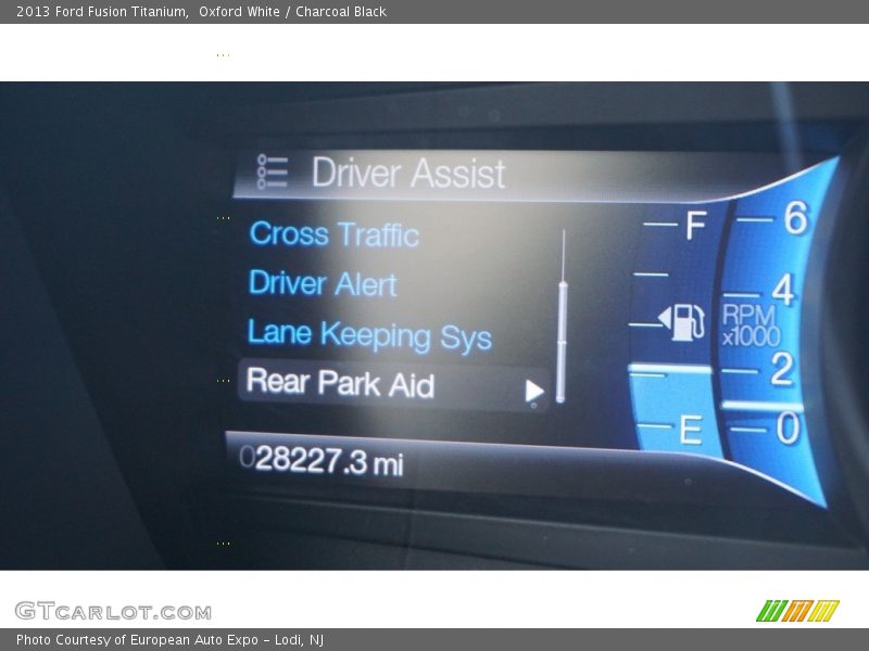 Oxford White / Charcoal Black 2013 Ford Fusion Titanium