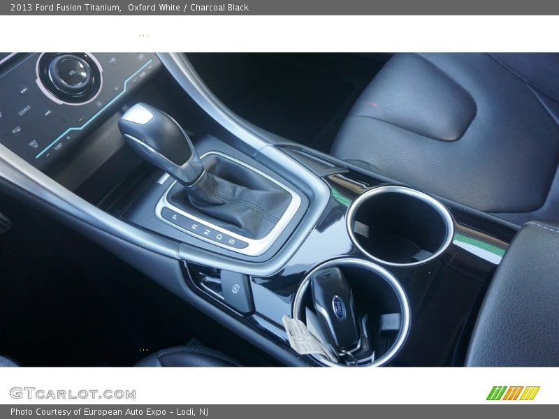 Oxford White / Charcoal Black 2013 Ford Fusion Titanium