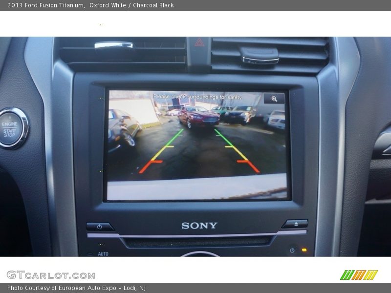 Oxford White / Charcoal Black 2013 Ford Fusion Titanium