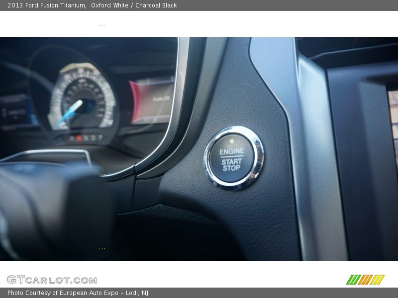 Oxford White / Charcoal Black 2013 Ford Fusion Titanium