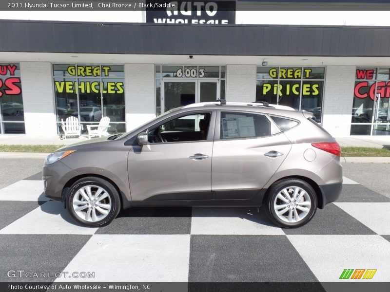 Chai Bronze / Black/Saddle 2011 Hyundai Tucson Limited