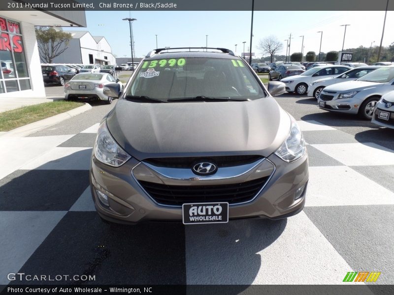 Chai Bronze / Black/Saddle 2011 Hyundai Tucson Limited