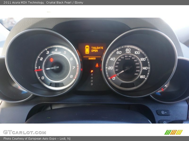Crystal Black Pearl / Ebony 2011 Acura MDX Technology