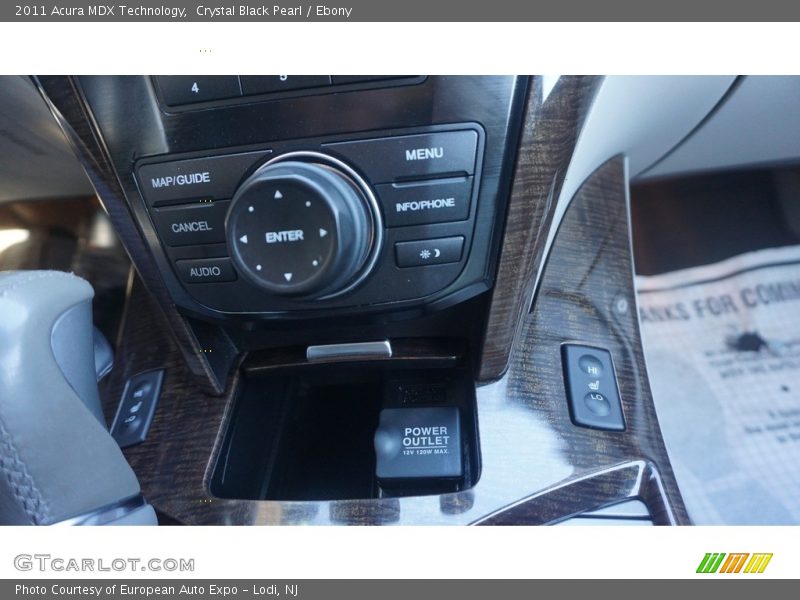 Crystal Black Pearl / Ebony 2011 Acura MDX Technology