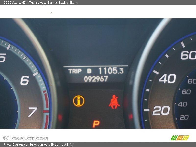 Formal Black / Ebony 2009 Acura MDX Technology