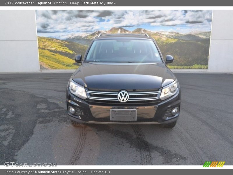 Deep Black Metallic / Black 2012 Volkswagen Tiguan SE 4Motion