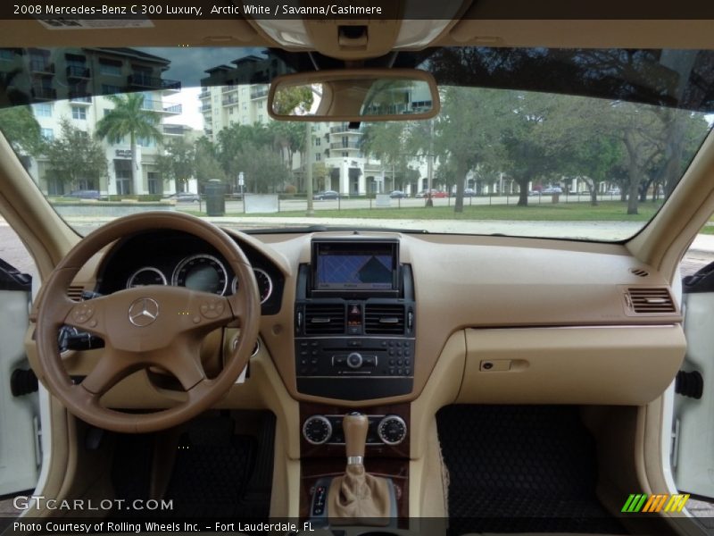 Arctic White / Savanna/Cashmere 2008 Mercedes-Benz C 300 Luxury