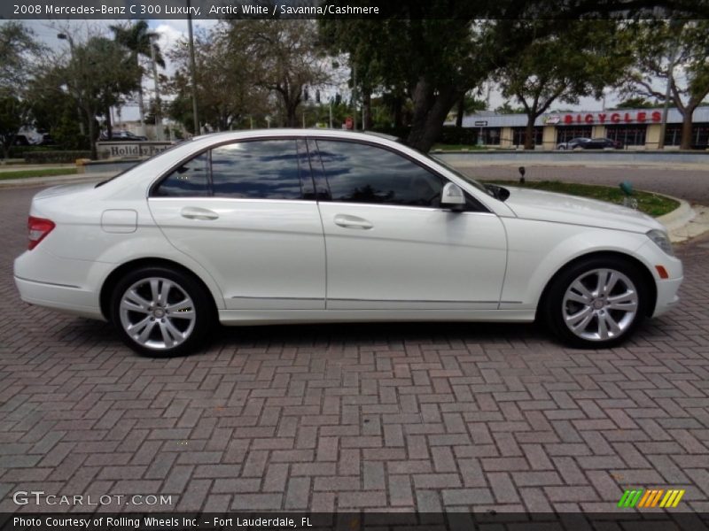 Arctic White / Savanna/Cashmere 2008 Mercedes-Benz C 300 Luxury