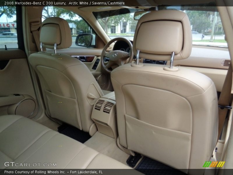 Arctic White / Savanna/Cashmere 2008 Mercedes-Benz C 300 Luxury