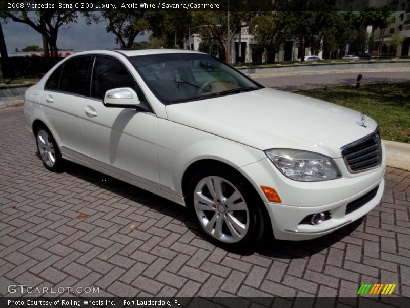 Arctic White / Savanna/Cashmere 2008 Mercedes-Benz C 300 Luxury