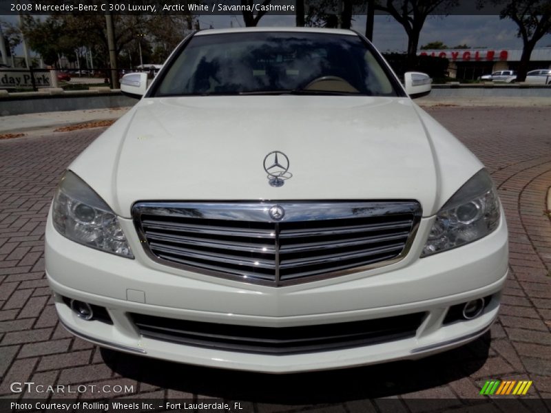 Arctic White / Savanna/Cashmere 2008 Mercedes-Benz C 300 Luxury