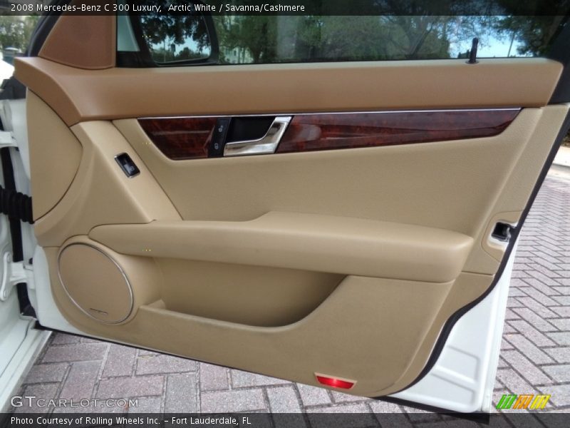 Arctic White / Savanna/Cashmere 2008 Mercedes-Benz C 300 Luxury
